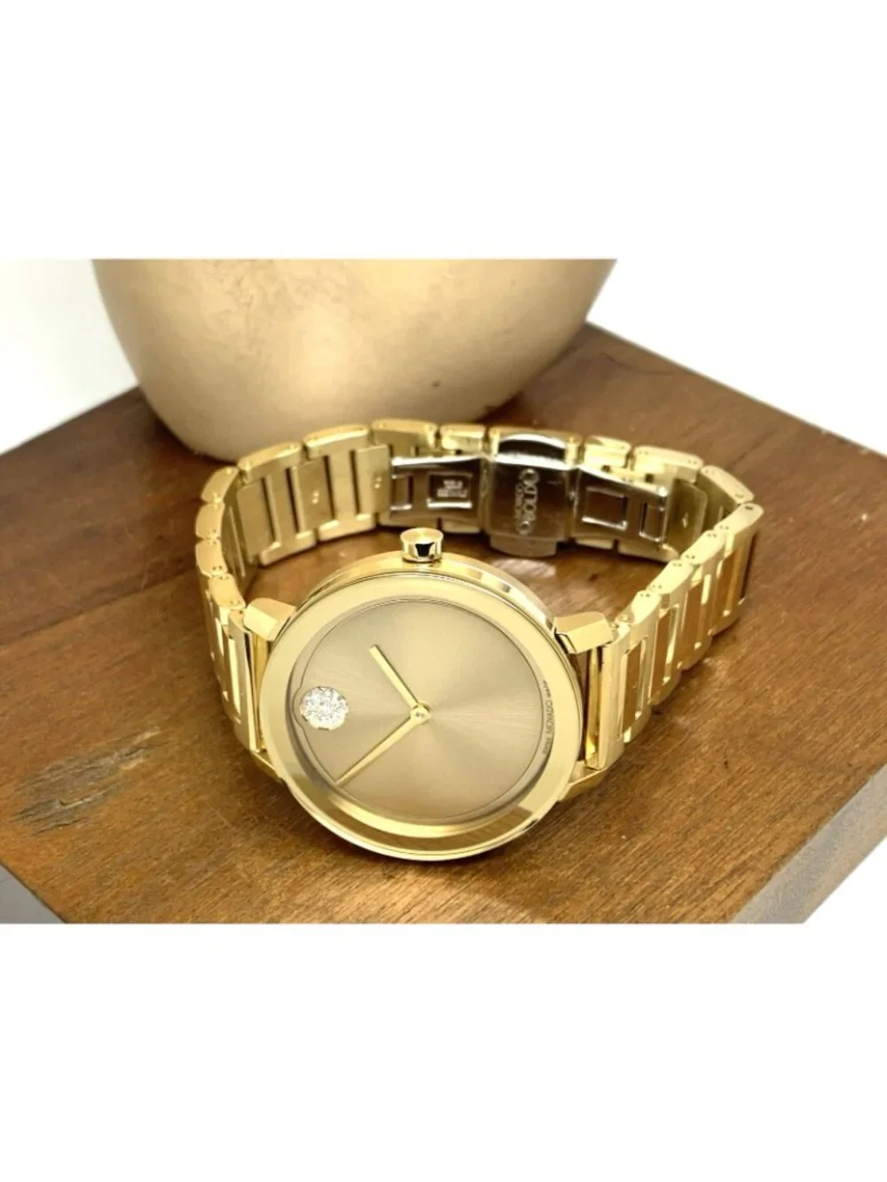 Movado Women's Watch 3600823 Bold Evolution Gold Dial Swiss Quartz Steel 34mm